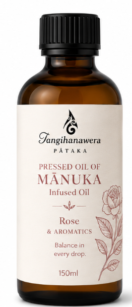 Pressed Oil of Mānuka – Rose & Aromatics